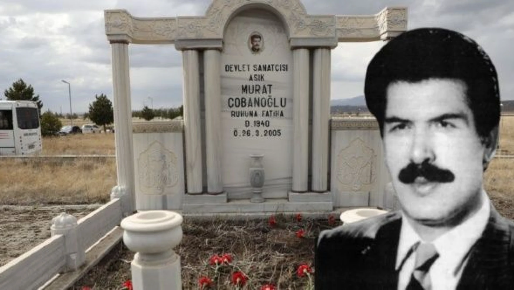 Halk Ozanı memleketi Kars'ta, mezarı başında anıldı