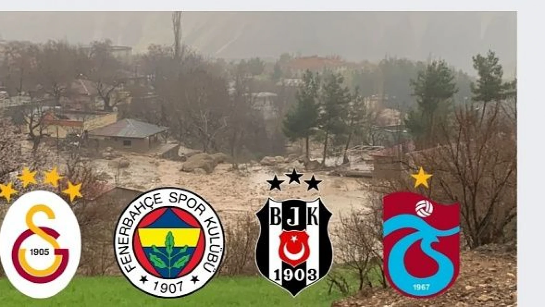Kulüpler sel felaketinin ardından geçmiş olsun mesajı yayımladı