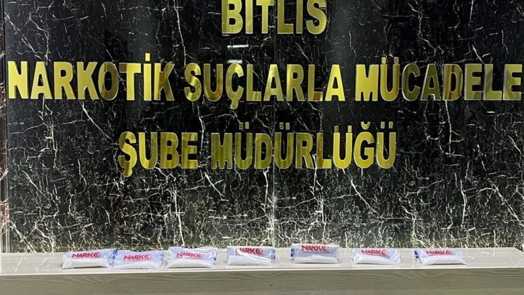 Bitlis'te metamfetamin operasyonu