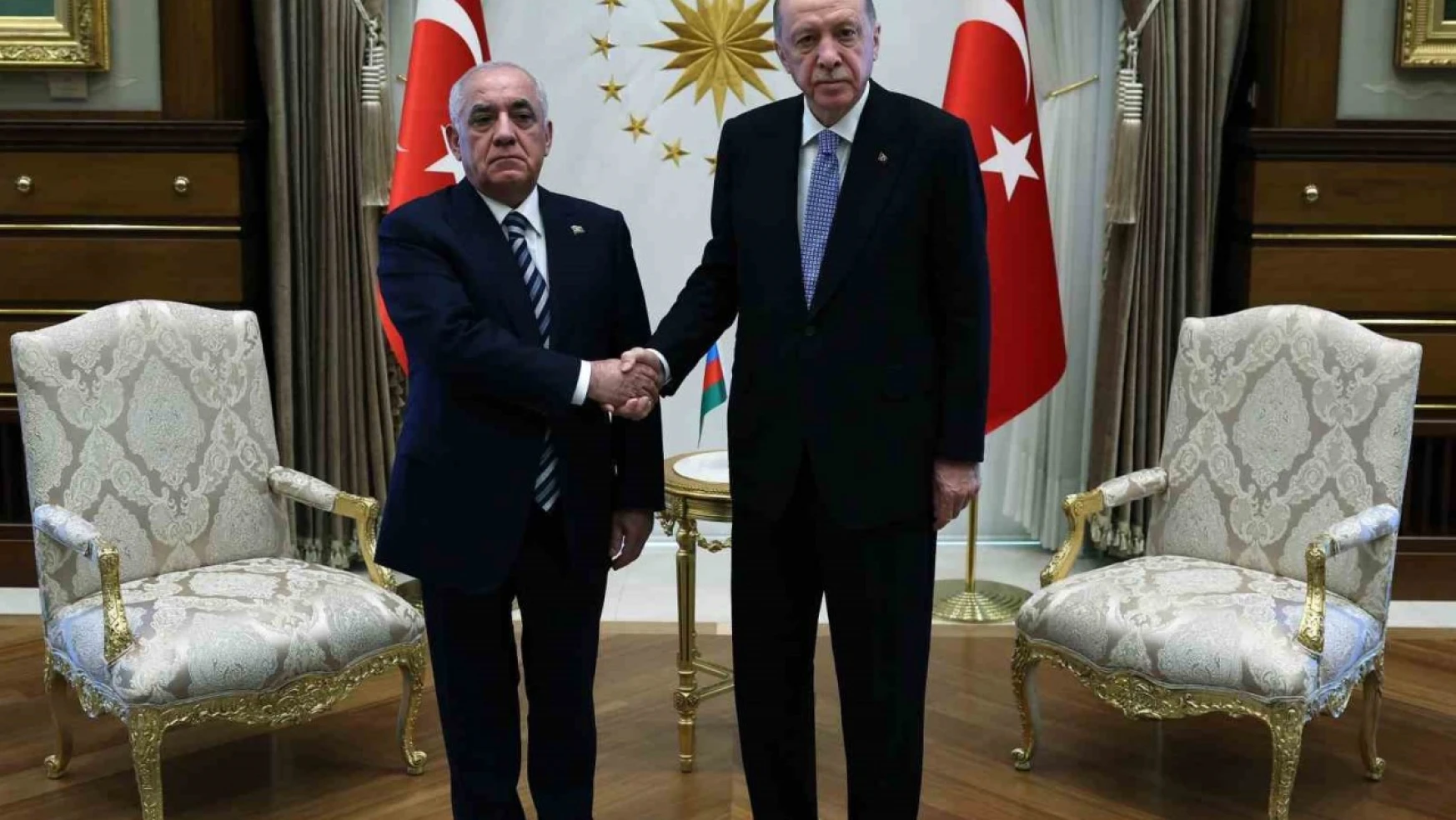 Cumhurbaşkanı Erdoğan, Azerbaycan Başbakanı Asodov'u kabul etti