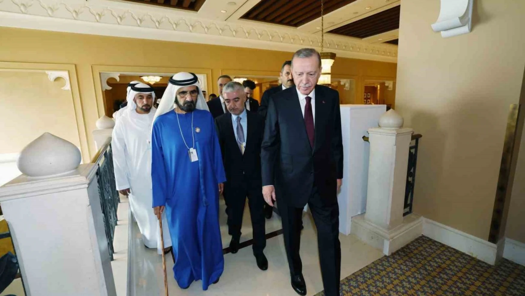 Cumhurbaşkanı Erdoğan, Dünya Hükümetler Zirvesi alanında