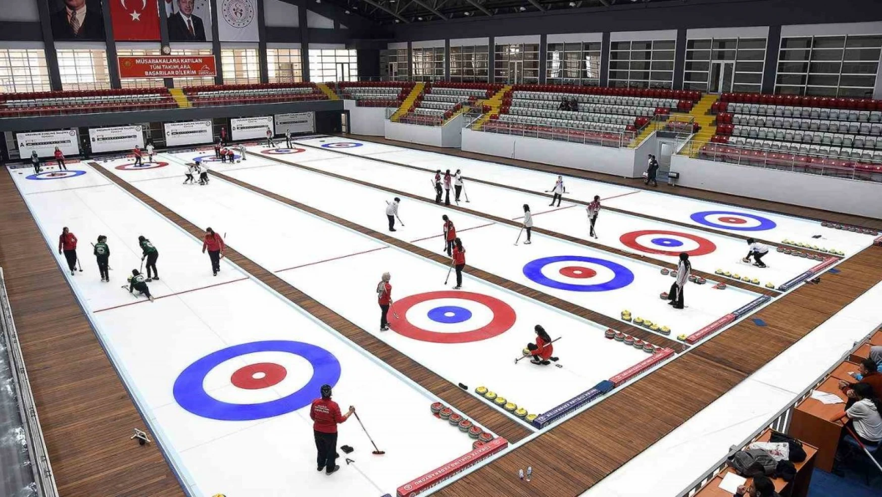 Erzurum'da Curling heyecanı