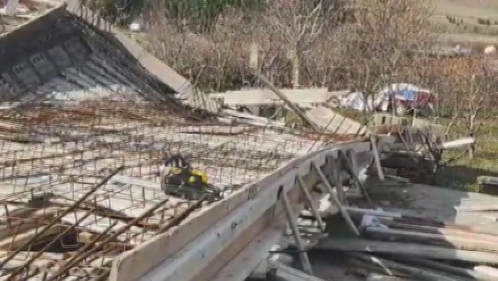 Kayseri'de inşaat halindeki binada göçük: 3 yaralı