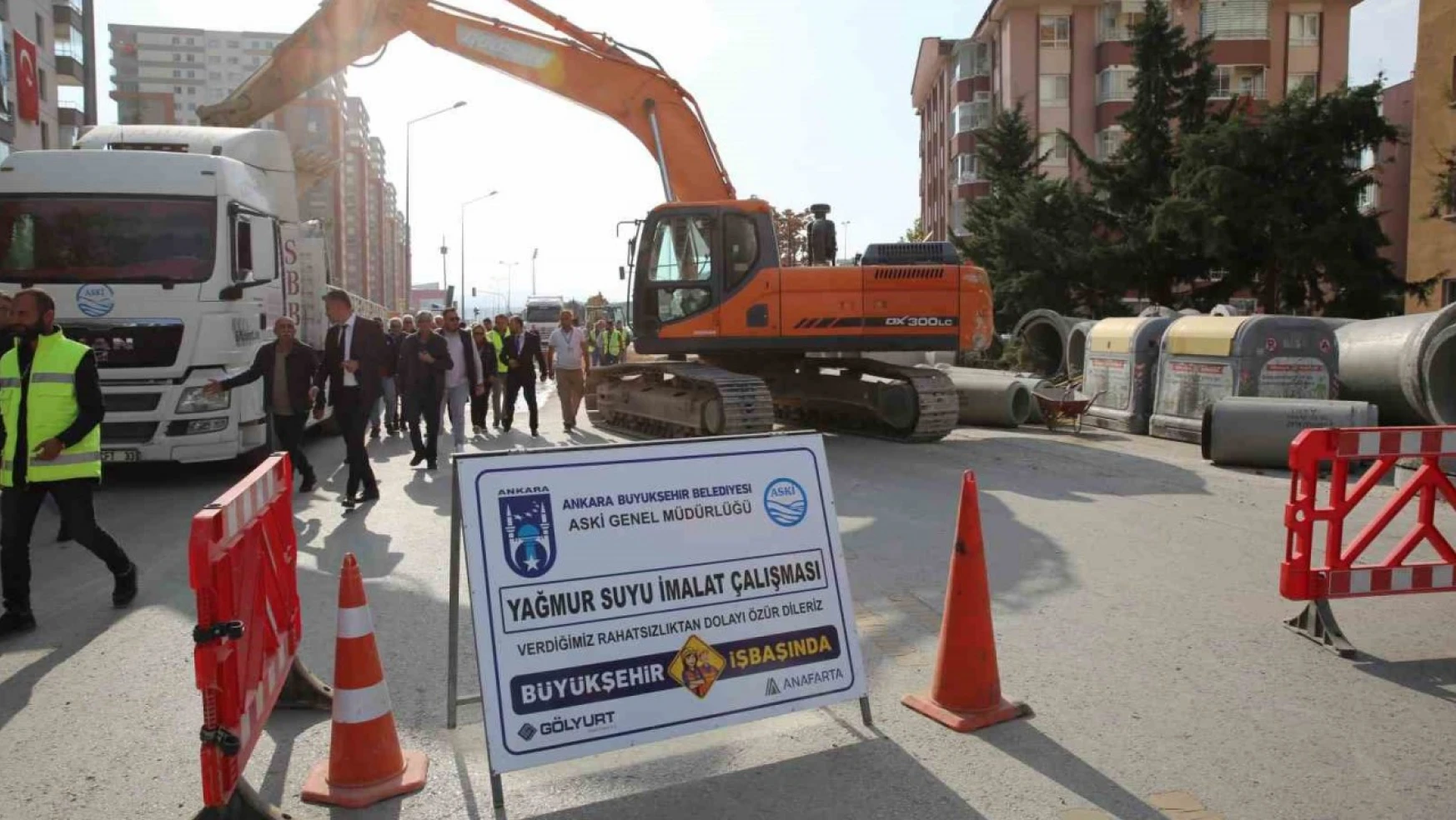 Şehit Mehmet Çavuş Caddesi'nde 10 yıllık sel çilesi son buluyor