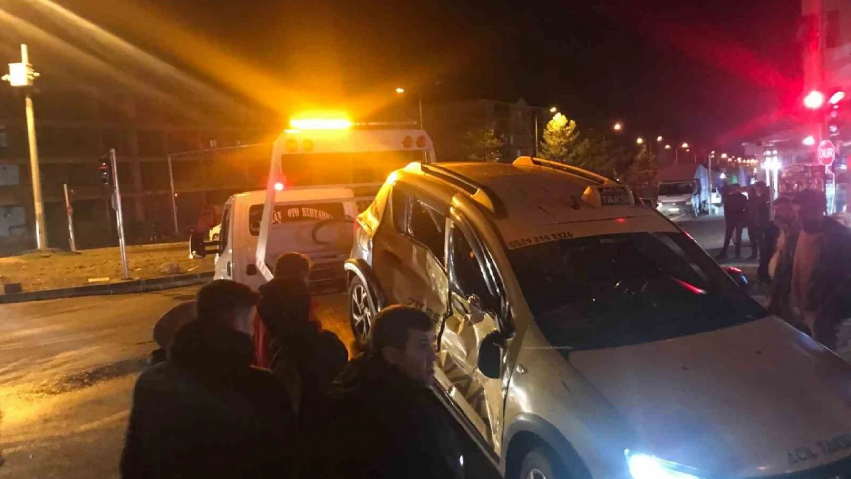 Solhan'da maddi hasarlı trafik kazası