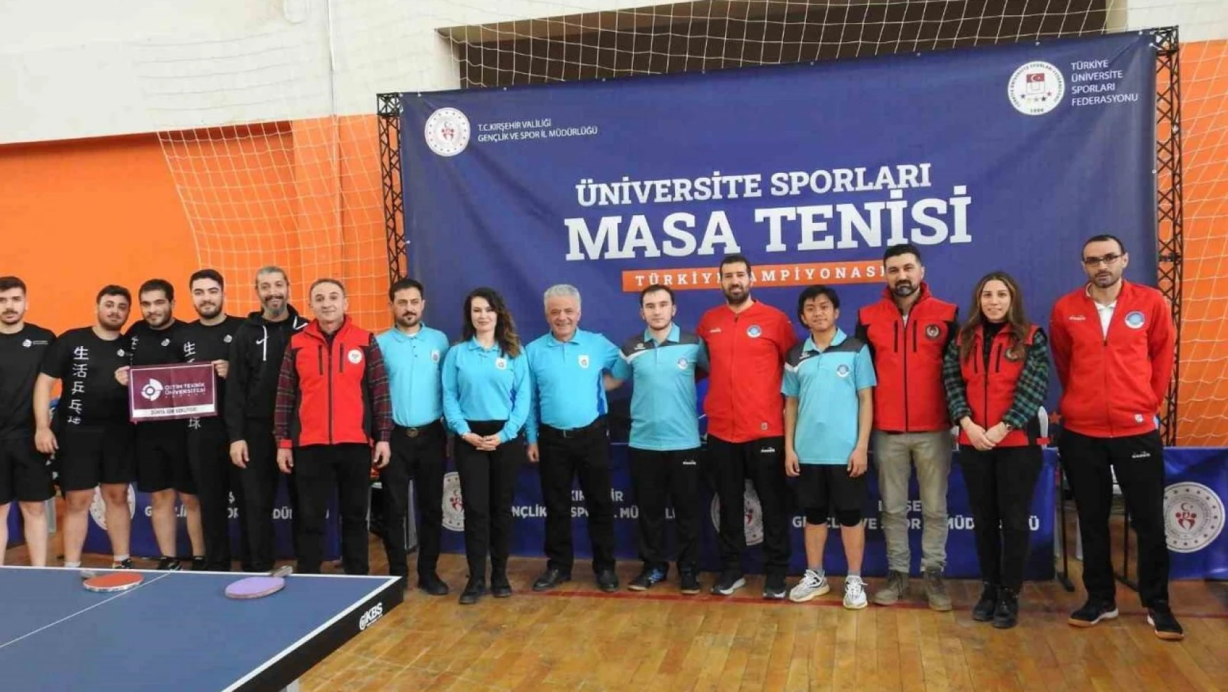 Üniversite Sporları Masa Tenisi Türkiye Şampiyonası Kırşehir'de başladı