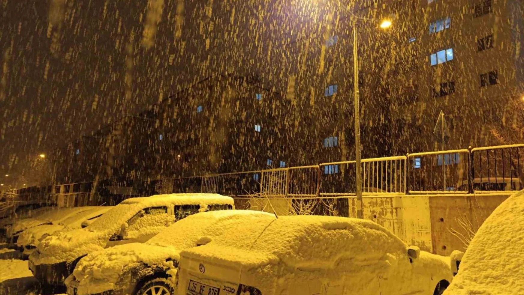Van'da mart ayında lapa lapa kar yağdı