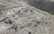 Ani harabesi havadan görüntülendi