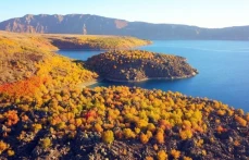 İşte Nemrut Krater Gölü'nde Sonbahar