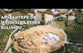 Arslantepe'de 5 bin 600 yıllık iki bebek iskeleti bulundu