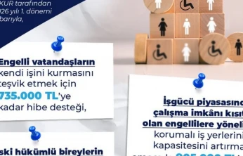 Engelli ve eski hükümlülere hibe desteği