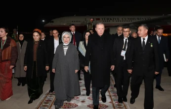 Cumhurbaşkanı Erdoğan Türkmenistan'da