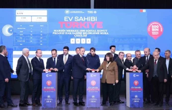 Mardin'de 5 bin 357 konutun hak sahipleri için kura çekimi yapıldı