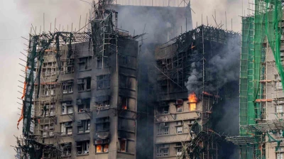 Hong Kong'taki yangın faciasında can kaybı 83'e yükseldi