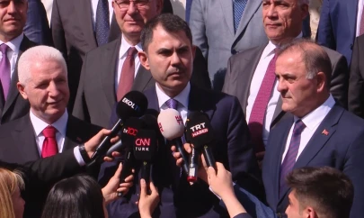 Bakan Kurum: 'Hep birlikte elimizi, gövdemizi taşın altına koymak durumunda olduğumuzu, burada net bir şekilde ifade ettik'