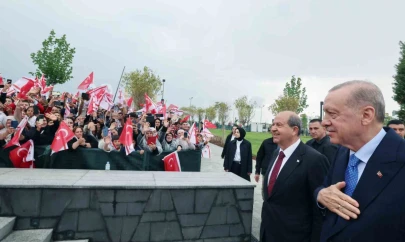 Cumhurbaşkanı Erdoğan: 'KKTC Cumhuriyet Yerleşkesi, Kıbrıs Türk halkının kararlılığının sembolüdür'