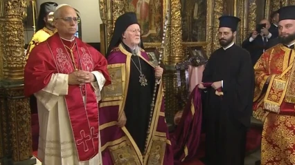 Papa 14. Leo, Fener Rum Patrikhanesi'ne geldi