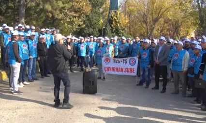 Ankara'da maden işçileri özelleştirmeye karşı eylem yaptı