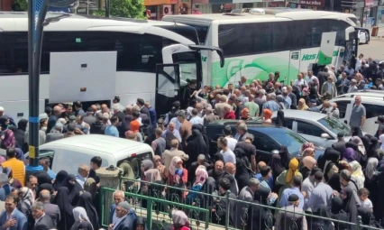 Bingöl'den kutsal topraklara gidecek ilk hac kafilesi uğurlandı