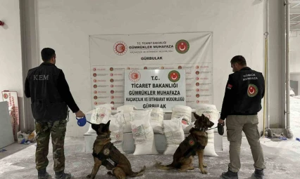 Gürbulak Sınır Kapısı'nda 4 buçuk tondan fazla uyuşturucu ele geçirildi