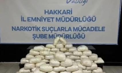 Hakkari 92 kilogram metamfetamin ele geçirildi