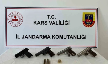 Kars'ta silah ticareti yapan 4 kişi yakalandı