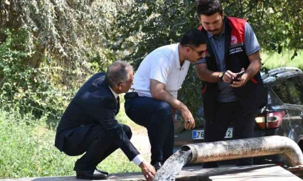 Kaymakam Aydın,  'Aralık Millet Bahçesi'nde incelemelerde bulundu