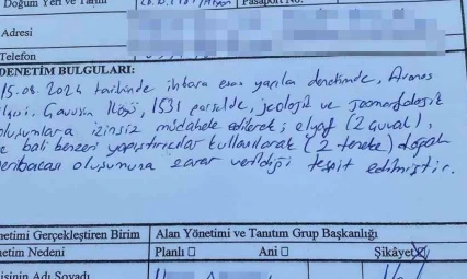 Kiğılı 'su bazlı madde kullanıldığını' iddia etti,  tutanaklarda 'bali' ifadesi yer aldı