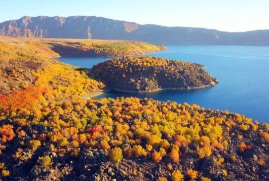 İşte Nemrut Krater Gölü'nde Sonbahar