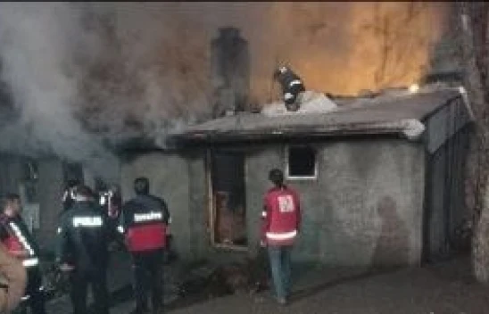 Ağrı'da çıkan yangında 16 koyun telef oldu