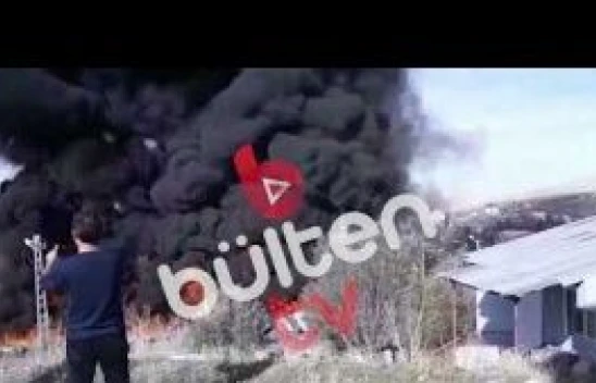 Ağrı-Tutak karayolunda otobüs yandı