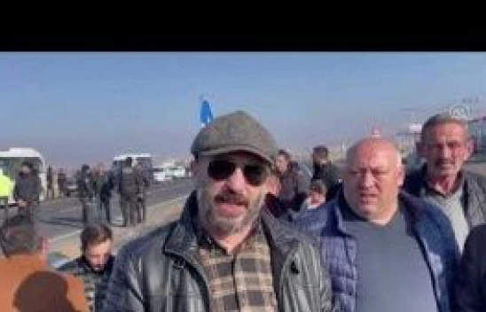 Ardahan'da üst geçit ve kavşak protestosu