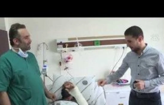 Ayı saldırısında kopan kolu kurtarıldı