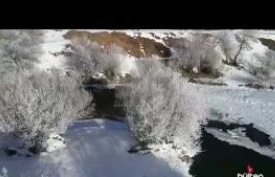 Bingöl'de Perisu Çayı'nda kış güzelliği yaşanıyor