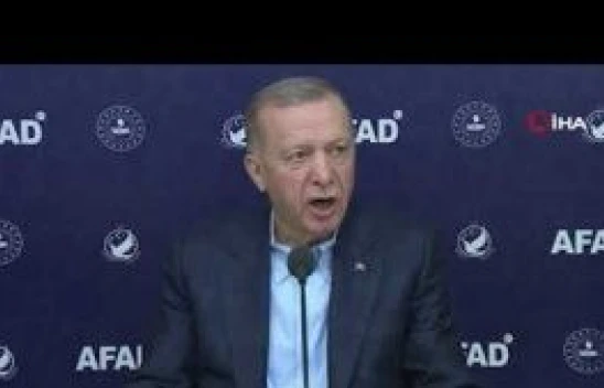 Cumhurbaşkanı Erdoğan'dan deprem bölgesinden açıklama