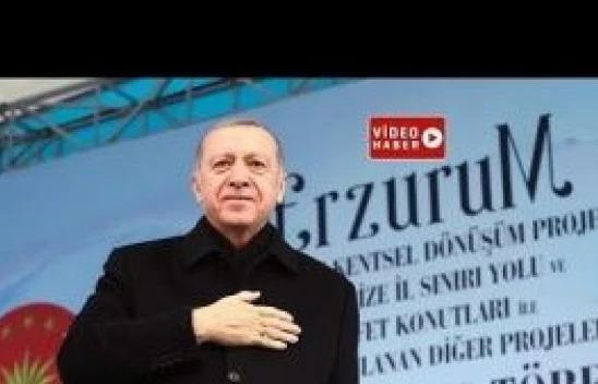Cumhurbaşkanı Erdoğan Erzurum'da toplu açılış törenine katıldı