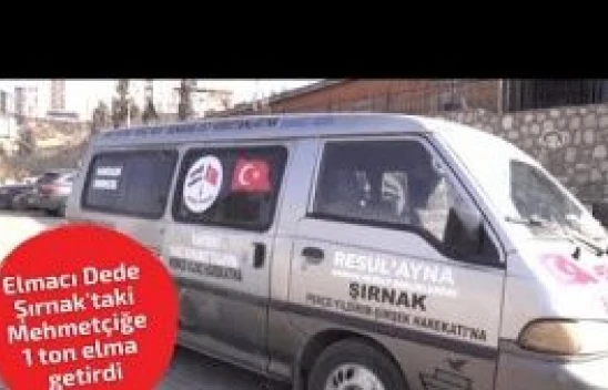 Denizlili Elmacı Dede, bu kez Şırnak'taki Mehmetçik için elma getirdi