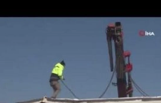 Depremin 7'nci gününde Nurdağı havadan görüntülendi