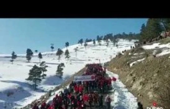 Diyadinli gençler Sarıkamış yürüyüşünde