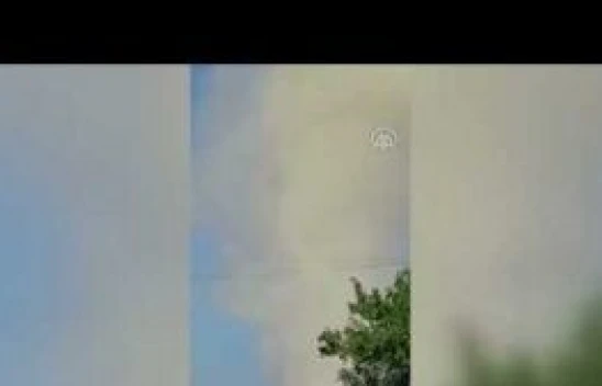 Elazığ'da hortum kameralara yansıdı