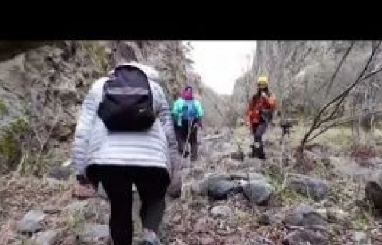 Erzurum'daki Karanlıkdere Kanyonu dağcıların yeni gözdesi