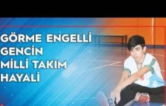 Görme engelli atlet, milli takıma seçilmek istiyor
