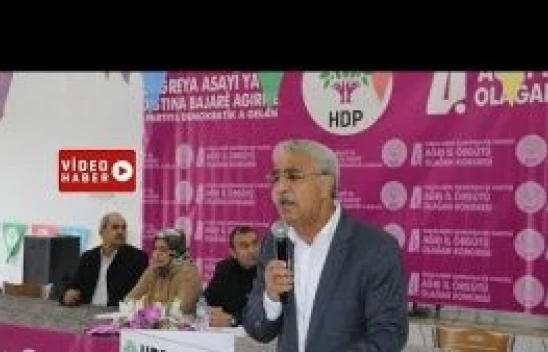HDP Eş Genel Başkanı Mithat Sancar Ağrı'da konuştu: &quotBeyoğlu'ndaki saldırı vahşettir."