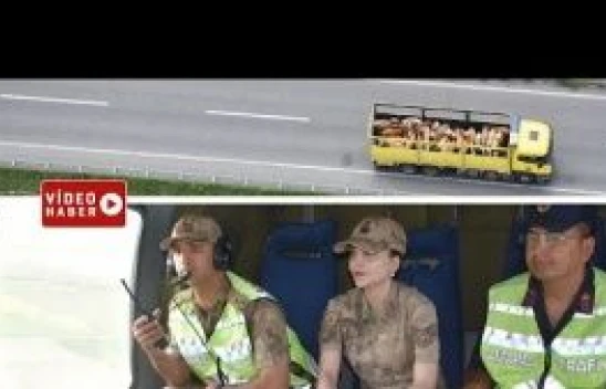 Kars'ta jandarma ekipleri, 420 araçlık kurbanlık sevkiyatını helikopter ile denetledi