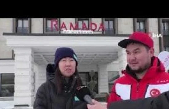 Kazakistan Short Track Milli Takımı, dünya kupasına Erzurum'da hazırlanıyor