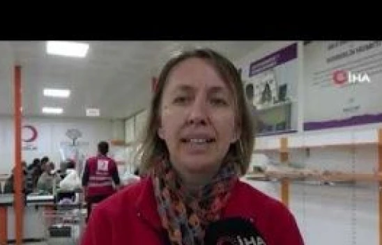 Kızılay, Malatya'da depremzedeler için sosyal market açtı