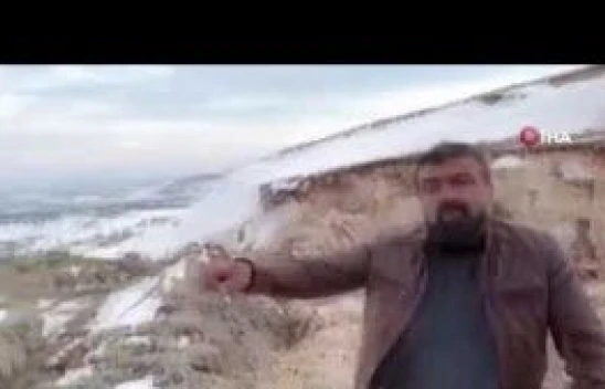 Malatya'da korkunç manzara: Deprem dağı ikiye böldü