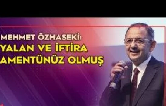 Özhaseki Meral Akşener'e yanıt verdi: &quotYalan ve iftira amentünüz olmuş&quot