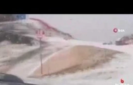 Palandöken'e ilk kar yağdı