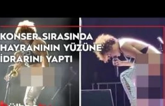 Şarkıcı Sophia Urista, konser sırasında hayranının yüzüne idrarını yaptı